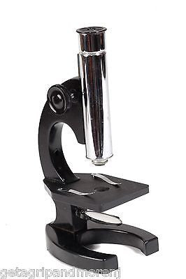 Bausch & Lomb Model R Microscope with Prepared Slides in Wooden Box - Perfect for Biology Students, Science Classrooms & Home Laboratory Use