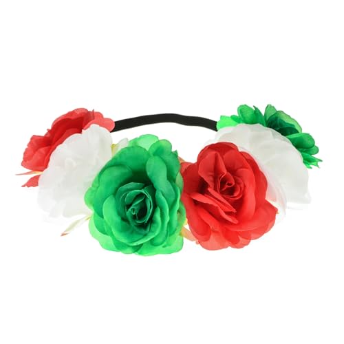 Red White Green Elastic Ribbon