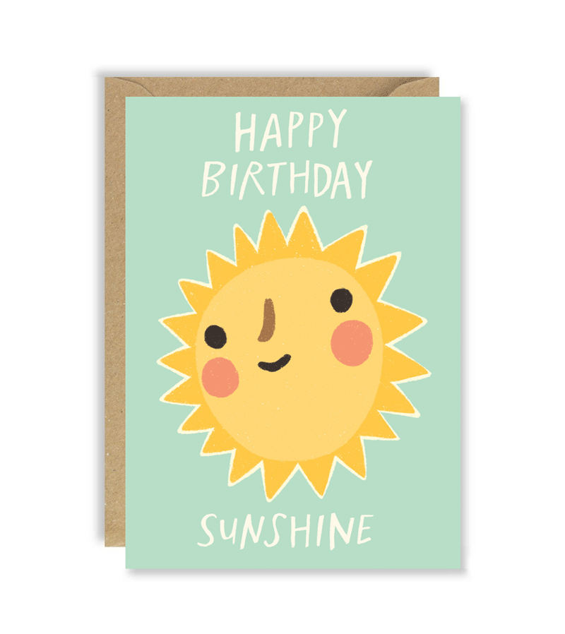 Joy Nevada Happy Birthday Sunshine Greeting Card - Perfect for Birthday Wishes, Celebrations & Special Occasions