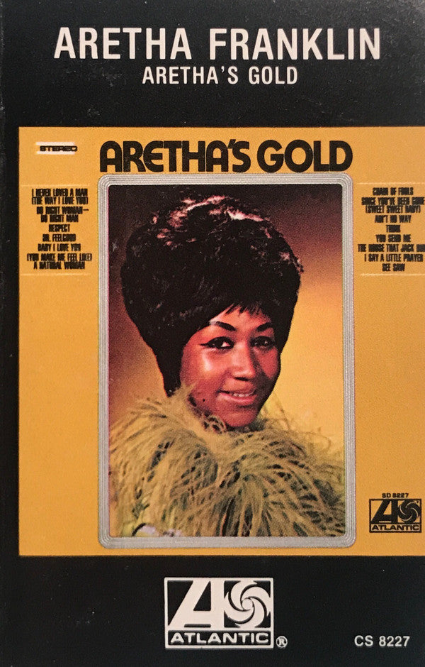 Aretha Franklin - Aretha's Gold Cassette Tape (Compilation, Reissue, VG+ Condition) - Perfect for Vintage Music Collectors & Soul Music Lovers
