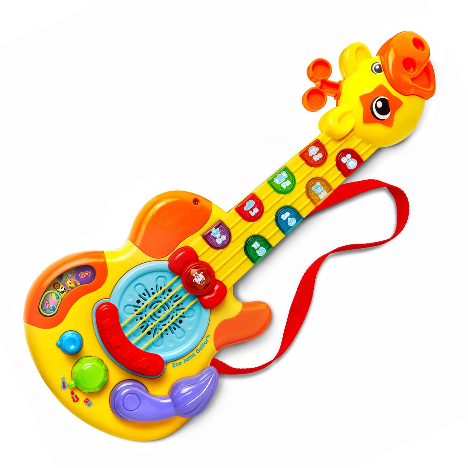 VTech Zoo Jamz Kids Guitar - Interactive Musical Toy with Lights & Sounds | Frustration Free Packaging | Perfect for Toddlers & Preschoolers Learning Music & Pretend Play