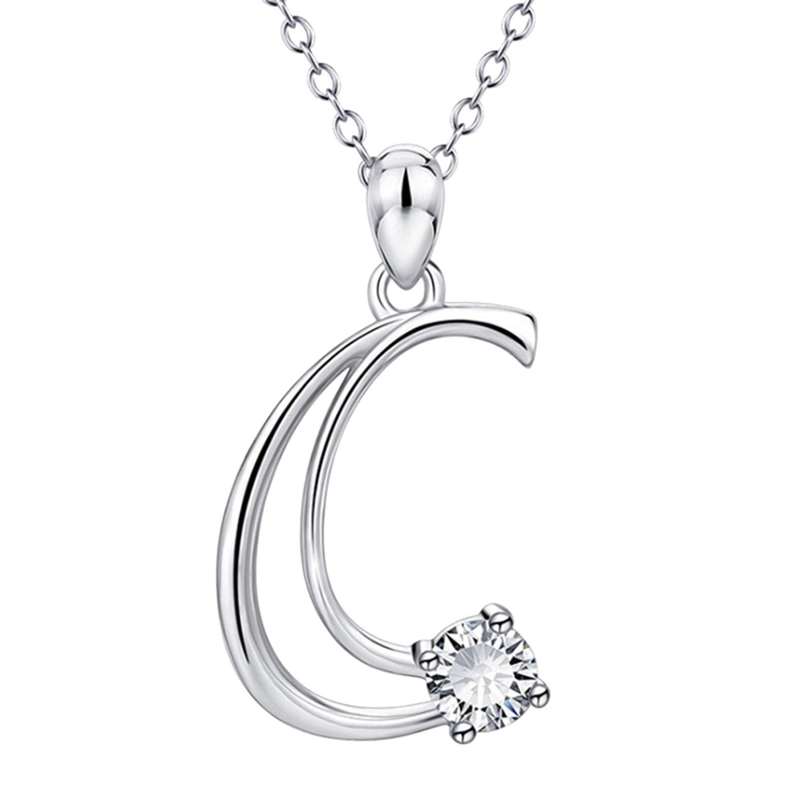 26 Letter Pendant Necklace for Women - Personalized English Name Jewelry Gift, Fashion Chain with Pendant for Everyday Wear & Special Occasions