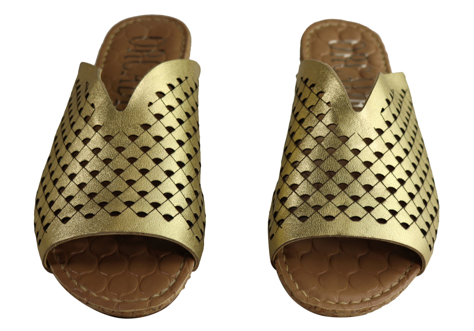 Orcade Natalie Women's Comfort Leather Slides Sandals - Made in Brazil - Perfect for Beach, Pool & Summer Casual Wear