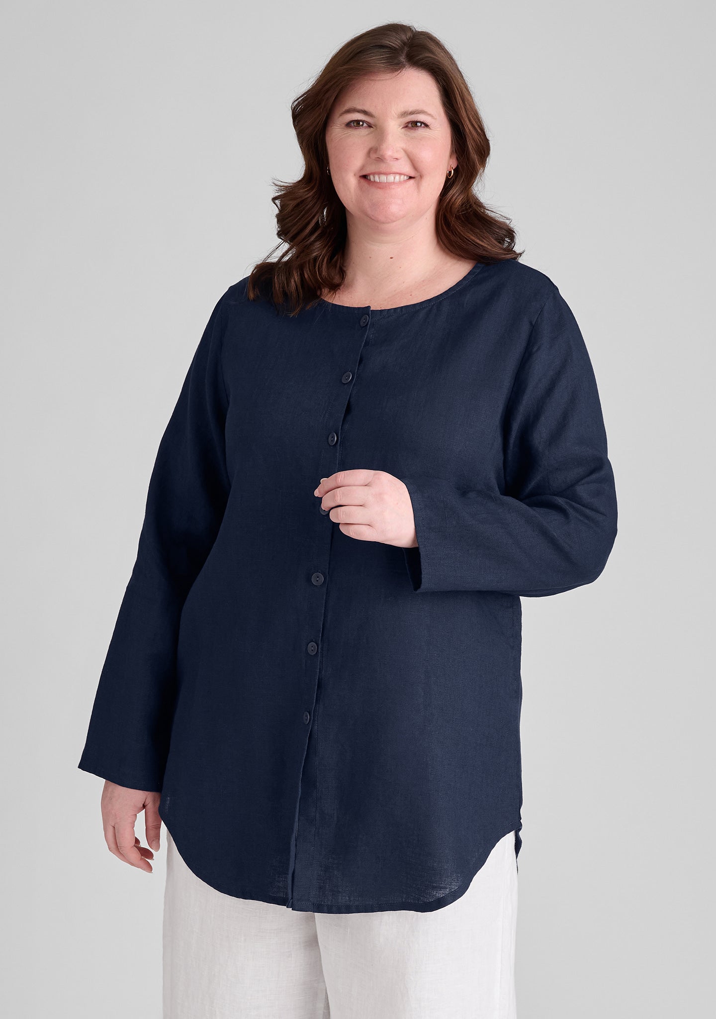 Gotcha Blouse Linen Cardigan - Women's Lightweight Summer Cover-Up for Beach, Office & Casual Wear