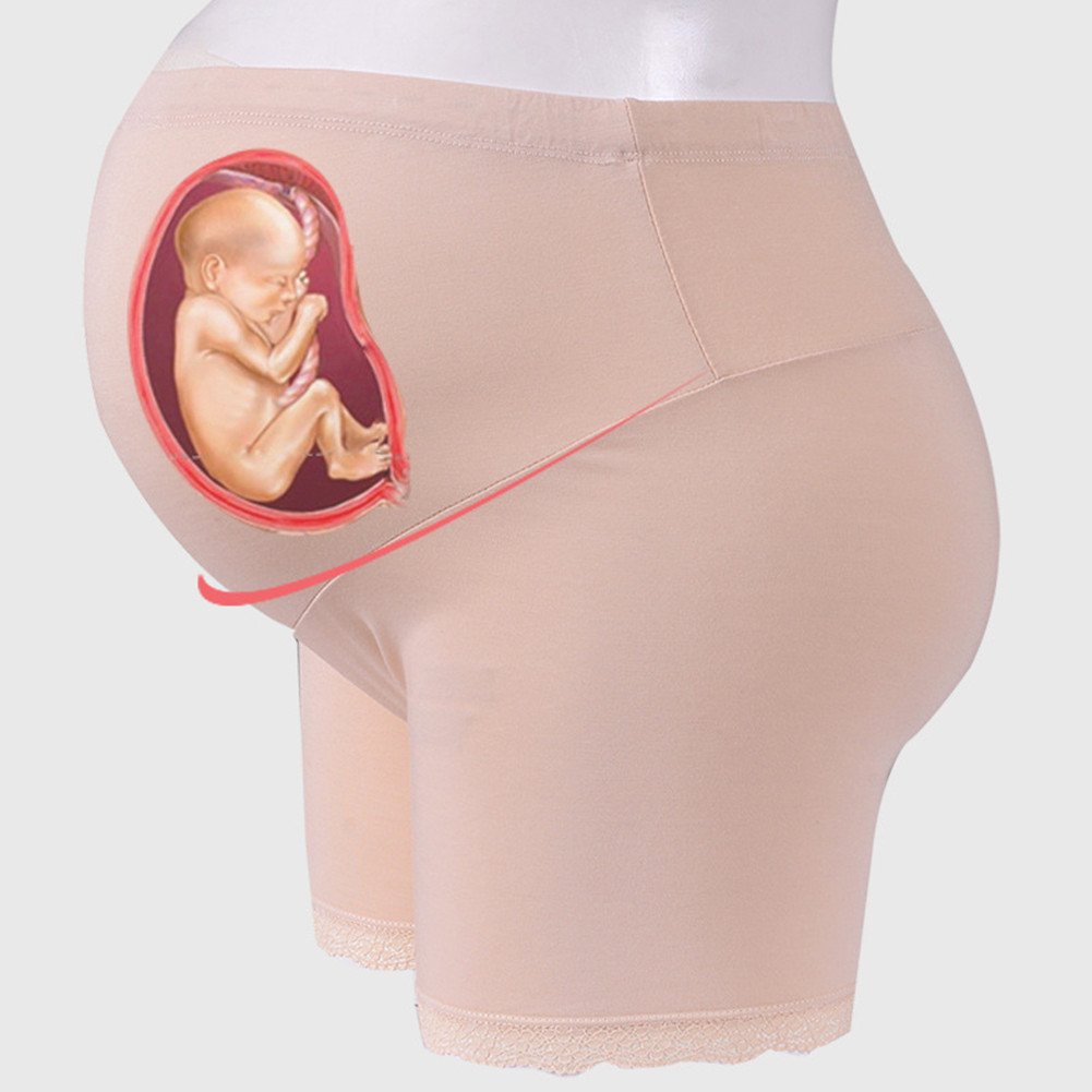 2 Pack Women's Soft Seamless Maternity Boyshorts - Breathable Belly Support Underwear for Pregnancy & Postpartum (Black, Medium) - Perfect for Everyday Comfort, Yoga & Sleeping