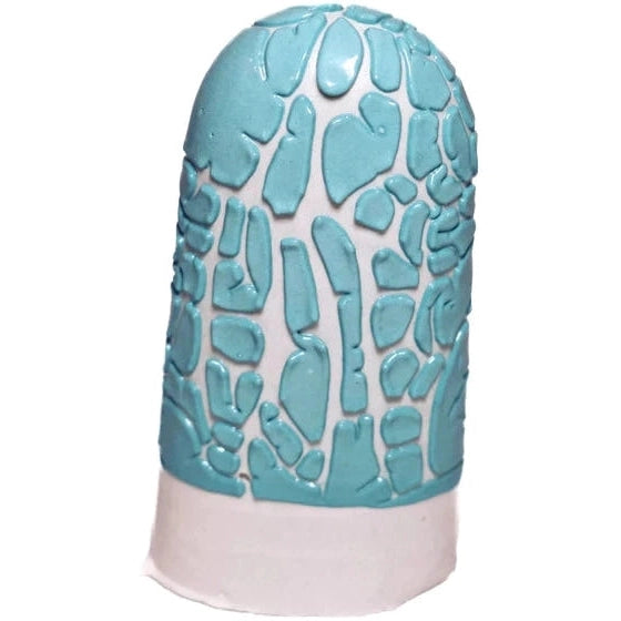 Ritual Glaze Ceramic Crawl Bowl - Handmade Turquoise Pottery for Home Decor & Meditation Rituals | Perfect for Yoga Studios, Zen Gardens & Spiritual Spaces