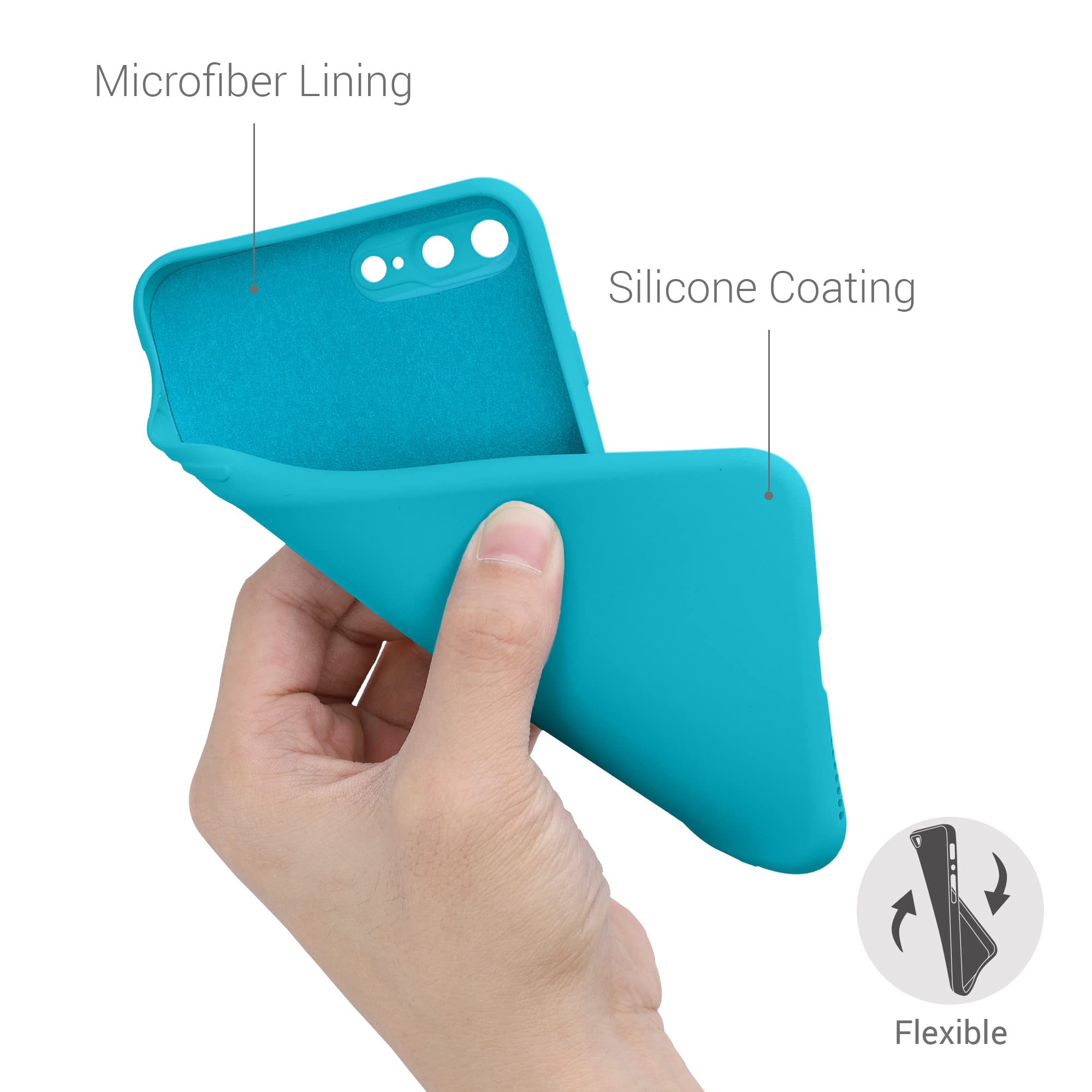 kwmobile Slim Protective TPU Silicone Phone Case for Apple iPhone 7 Plus/iPhone 8 Plus - Shockproof Cover with Non-Slip Grip - Ocean Blue - Perfect for Everyday Use, Travel & Outdoor Activities