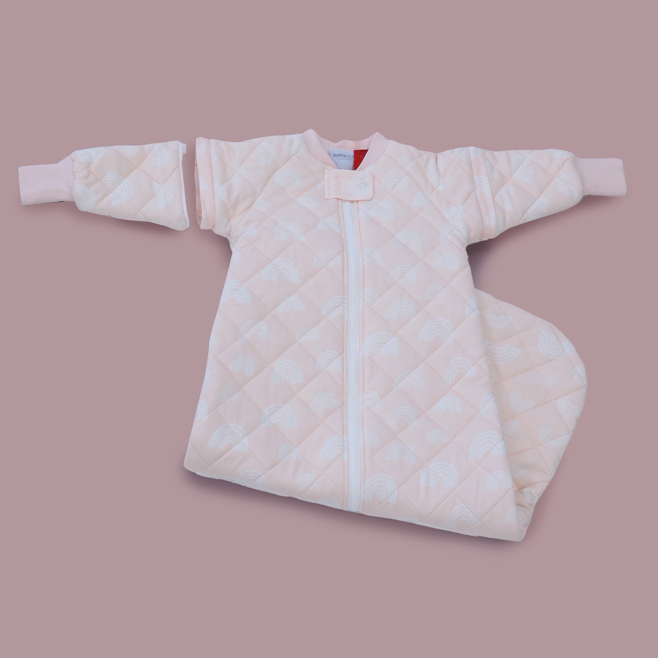 Nordic 3.5 TOG Convertible Baby Sleep Sack - Breathable Cotton Sleeping Bag for Infants 0-24 Months, Adjustable for All Seasons (Rose Pink) - Perfect for Nursery, Daycare & Travel