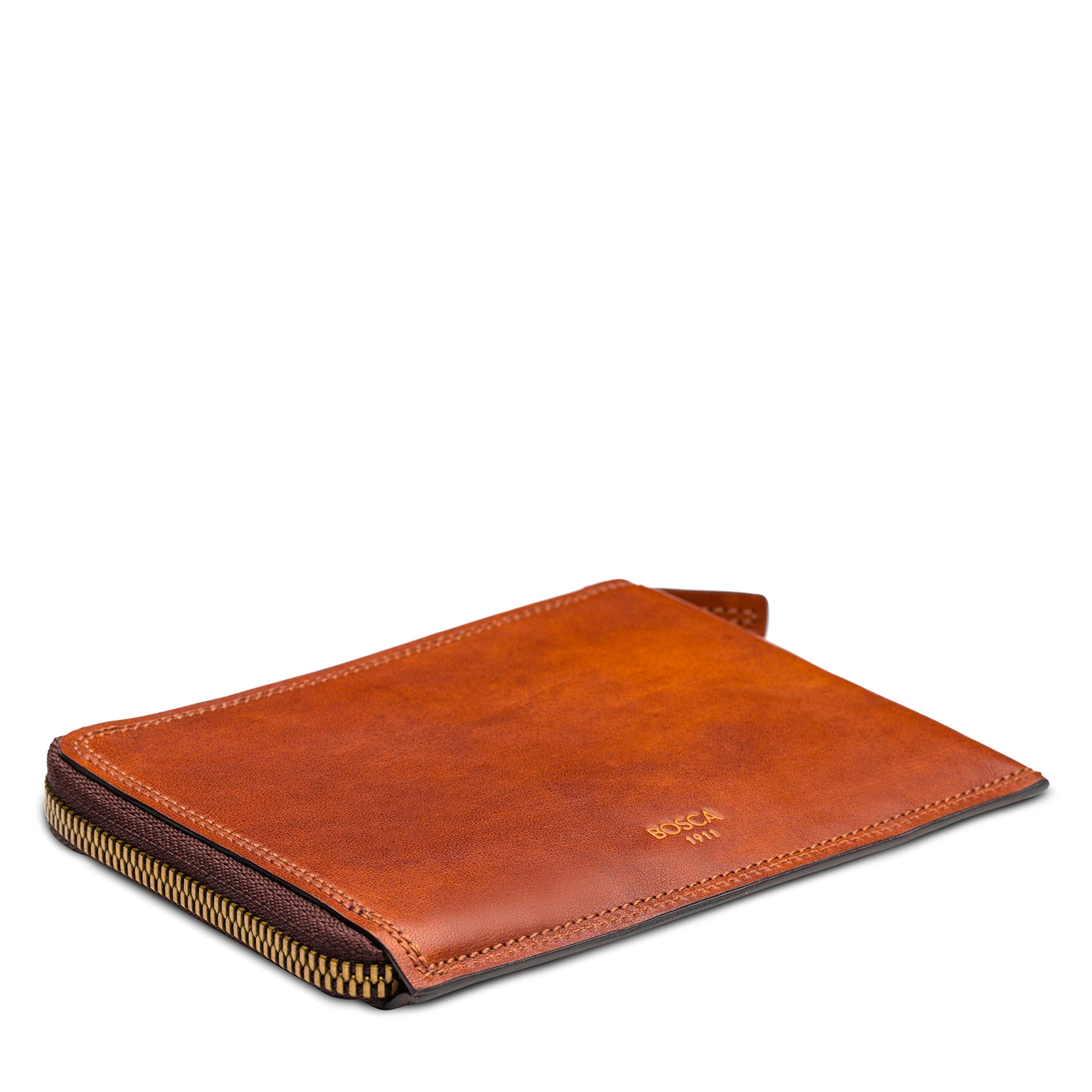 Bosca RFID Blocking Leather Passport Holder for Men & Women - Classic Vintage Travel Wallet with Gift Box | Perfect for International Travel, Business Trips & Vacation Essentials
