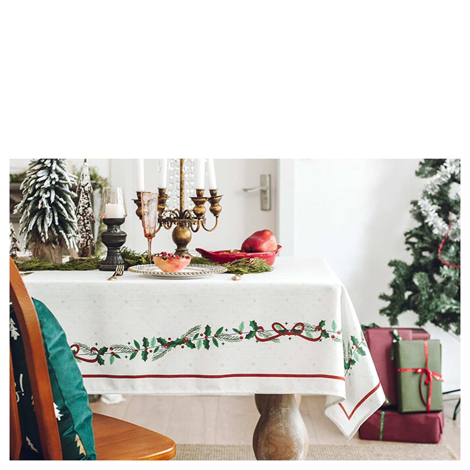 Premium Waterproof Tulle Table Skirt - Thickened Rectangular Coffee & Tea Table Cover for Home, Christmas Decorations, Parties (140x230cm) - Elegant Tutu Tablecloth for Dining, Weddings & Events