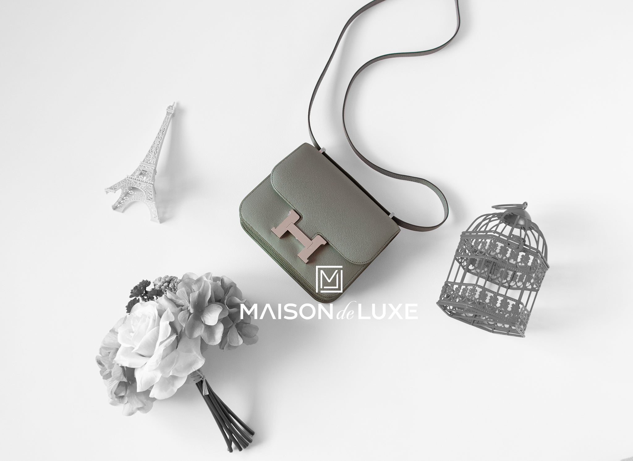 Hermes Constance Mini 18 Handbag in Vert Amande Epsom Leather - Luxury Crossbody Bag for Women, Perfect for Date Night & Special Occasions