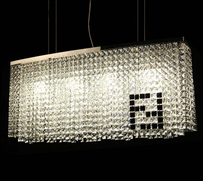 Claire Crystal Chandelier - Elegant Modern Ceiling Light Fixture for Dining Room, Living Room & Bedroom | Perfect for Home Decor & Wedding Venue Lighting