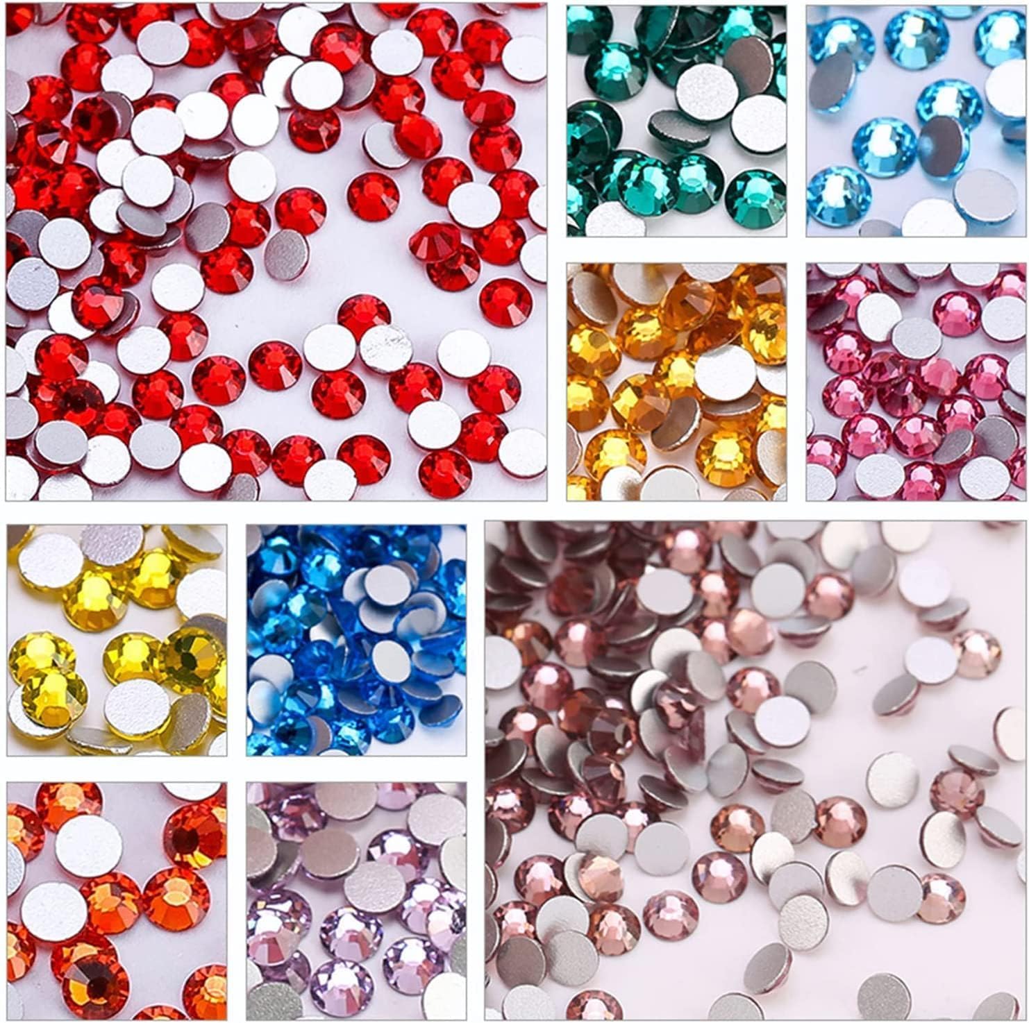 12Pcs 3D Nail Art Rhinestones Kit - Glitter Decorations for Manicure & Nail Design