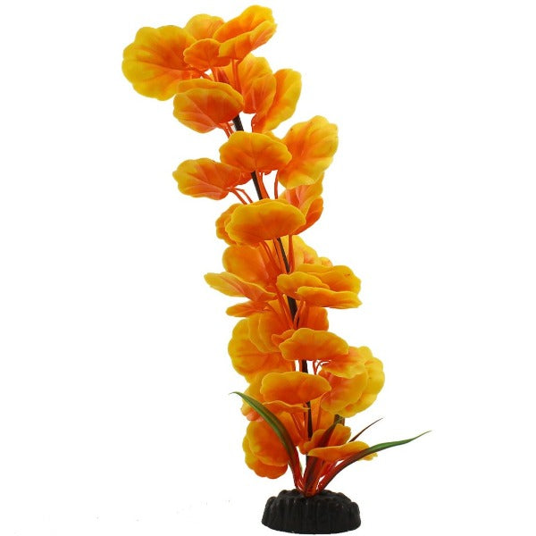 Premium Orange Cardamine Plastic Aquarium Plants (12 Pack) - Realistic Fish Tank Decorations for Freshwater & Saltwater Aquariums - Perfect for Betta Fish, Shrimp Tanks & Aquatic Environments