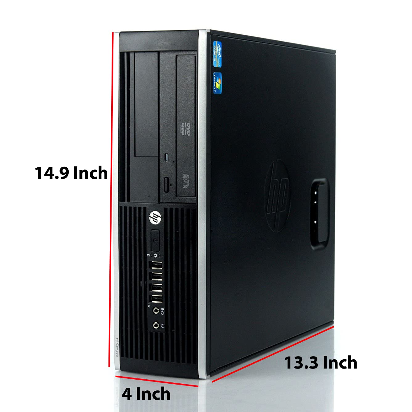 Renewed HP SFF Desktop PC with Intel Core i5, 8GB RAM, 500GB HDD, WiFi & Bluetooth - Includes 19