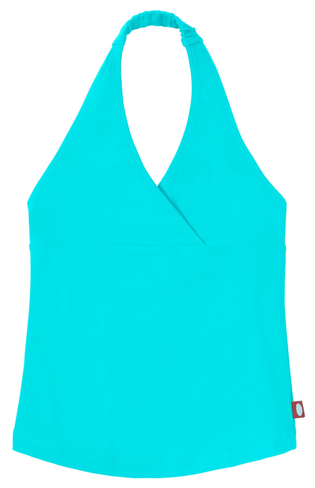 City Threads Girls UPF50+ Halter Tankini Swimsuit & Rash Guard Bikini Set for Beach, Pool, and Water Sports