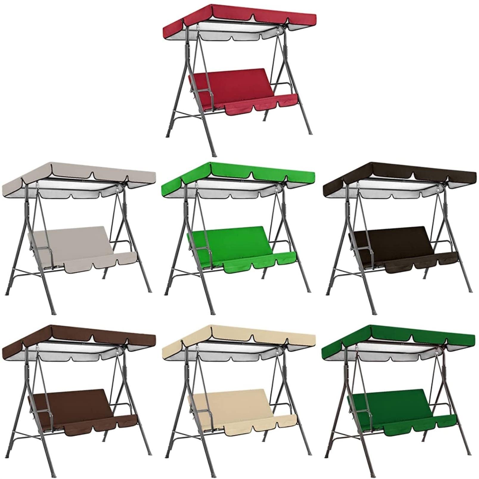 Waterproof Oxford Cloth Patio Chair Covers Set of 2 - Outdoor Furniture Swing Seat & Top Cover for Garden, Camping, Courtyard & Hammock Chairs | Durable All-Weather Protection for Patio, Deck & Backyard Relaxation