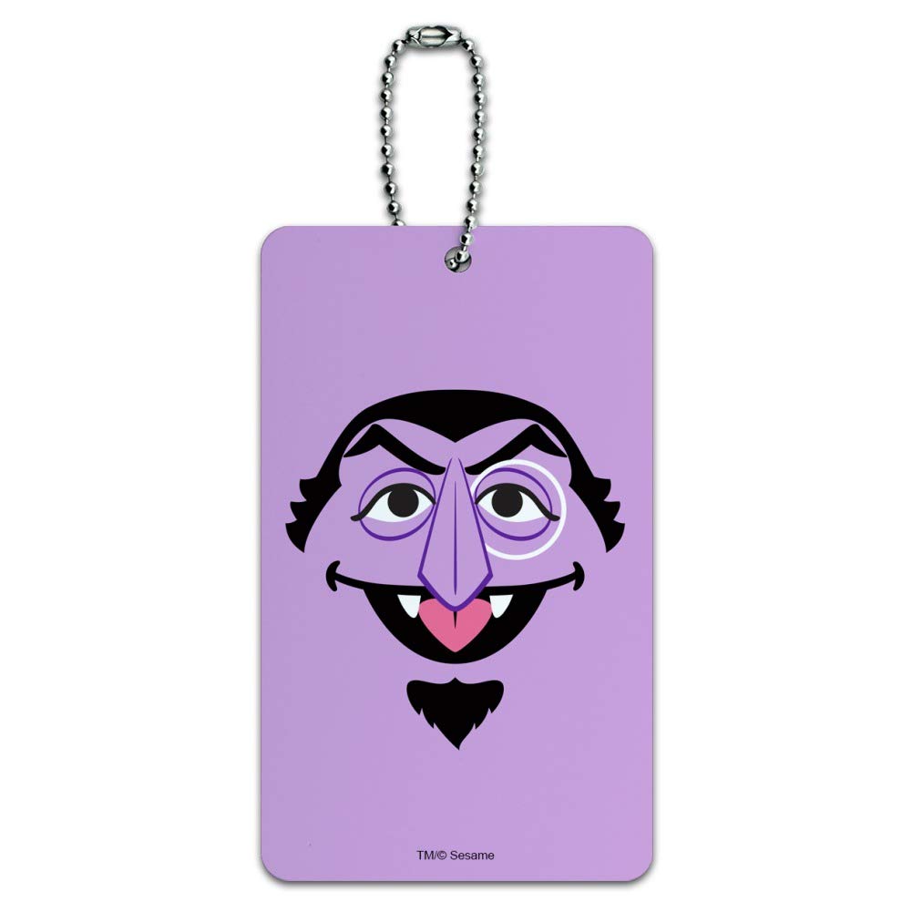 Sesame Street Counting Numbers Luggage Tag - Personalized Carry-On ID Tag for Kids Travel Suitcases, Backpacks & Bags - Fun Educational Travel Accessory for Toddlers & Preschoolers