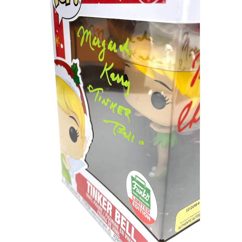 Margaret Kerry Autographed Tinker Bell Funko Pop Vinyl Figure - JSA Certified COA - Christmas Inscription - Disney Collectible for Fans & Gift Giving - Perfect for Display, Disney Collections & Holiday Presents