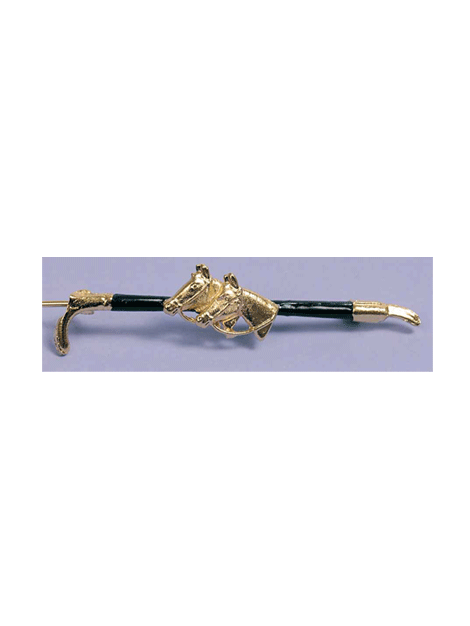 Elegant Twin Horse Head Stock Pin - Vintage Style Brooch for Women - Perfect for Blazers, Scarves & Formal Attire