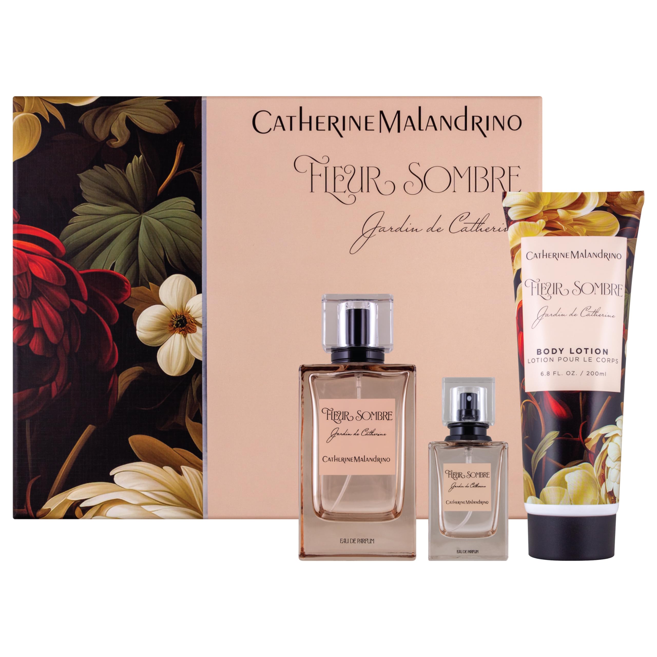 Catherine Malandrino Fleur Sombre Eau de Parfum 3.4 oz Women's Perfume Gift Set - Romantic Evening, Date Night & Special Occasion Fragrance