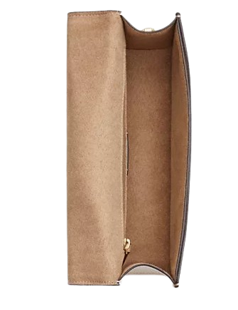 Coach Eliza Flap Crossbody Bag in Signature Canvas - Stylish & Compact Handbag for Women, Perfect for Everyday Use, Work, and Travel