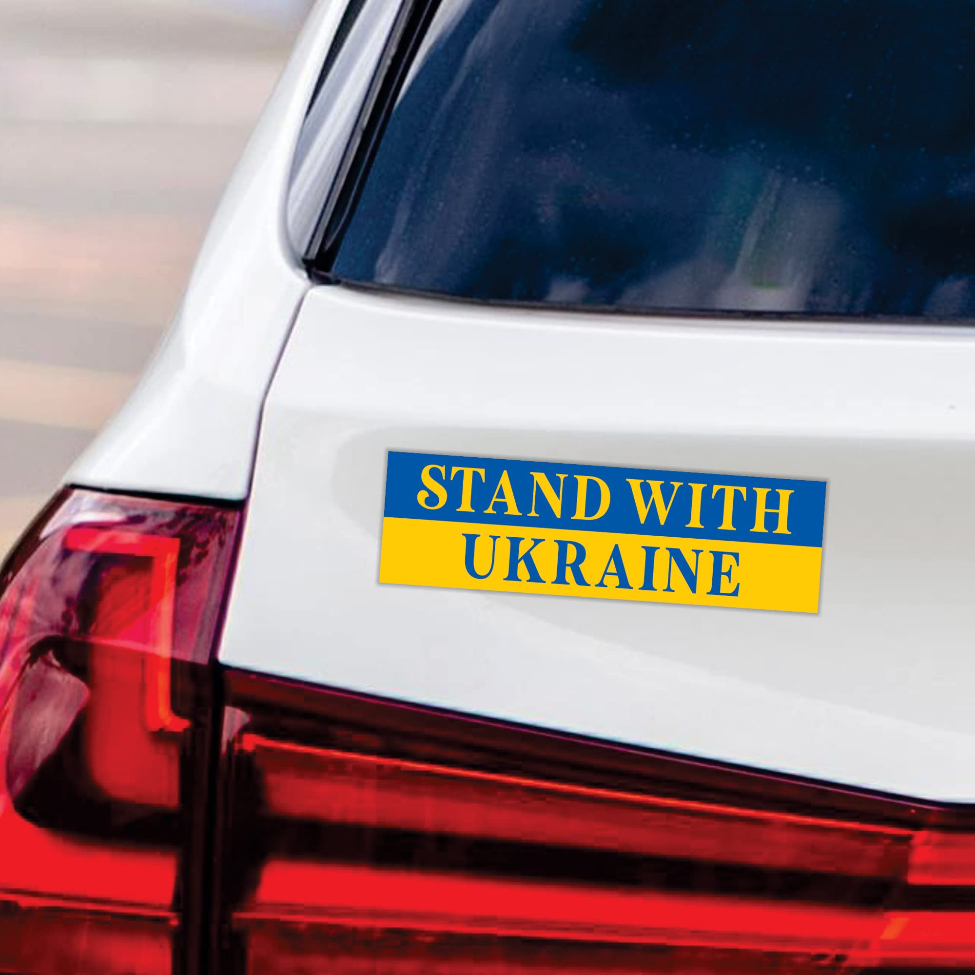 Voila Print I Stand with Ukraine Car Magnet - 10