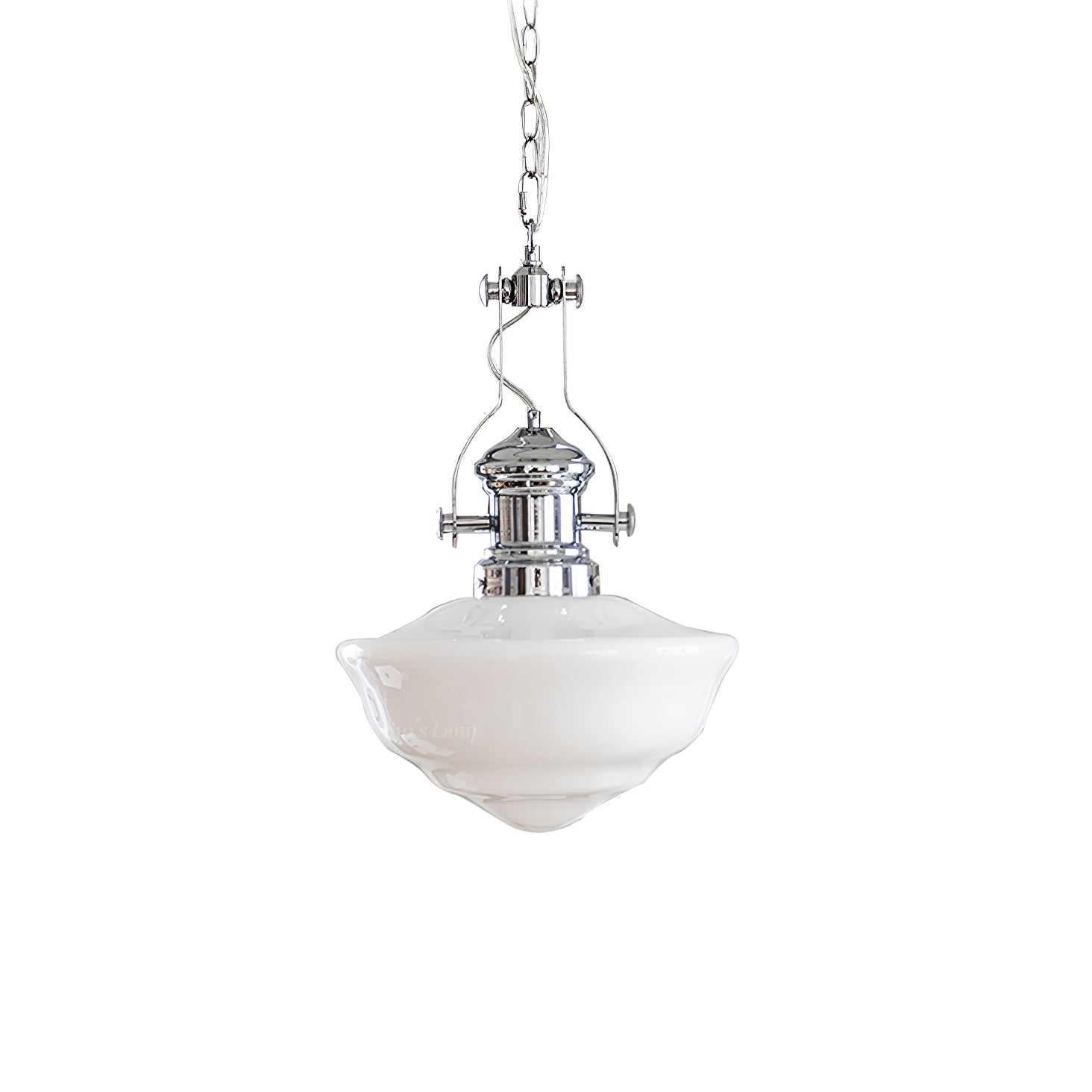 Vintage Schoolhouse Pendant Light - Industrial Classroom Chandelier with Clear Glass Shade | Perfect for Kitchen Island, Dining Room, and Entryway Lighting
