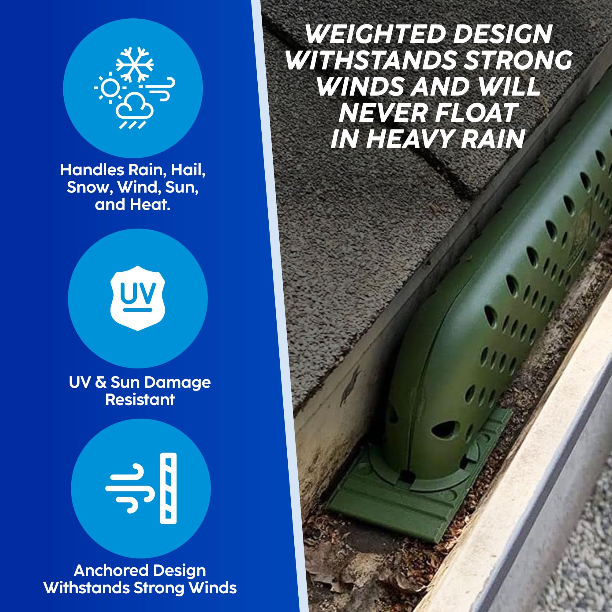 **Downspout Guard - 6 Pack | Universal Gutter Protector for All Gutters | No-Tool Installation | Prevents Clogs, Overflows & Water Damage | Weatherproof & Durable | Perfect for Home, Yard & Rainwater Drainage**