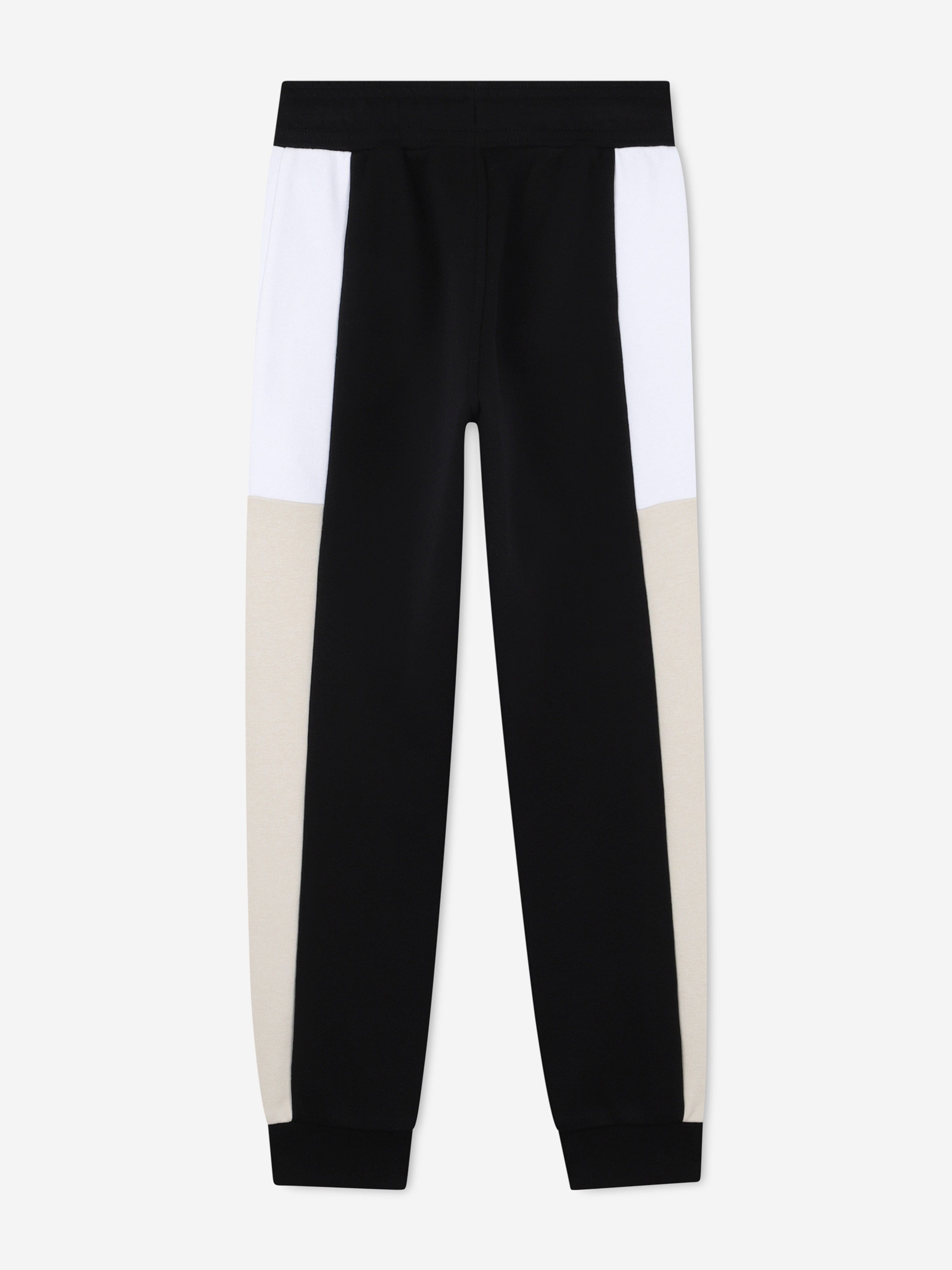 BOSS Boys Logo Joggers - Black Athletic Pants for Boys, Comfortable Casual Wear for School, Sports & Everyday Activities