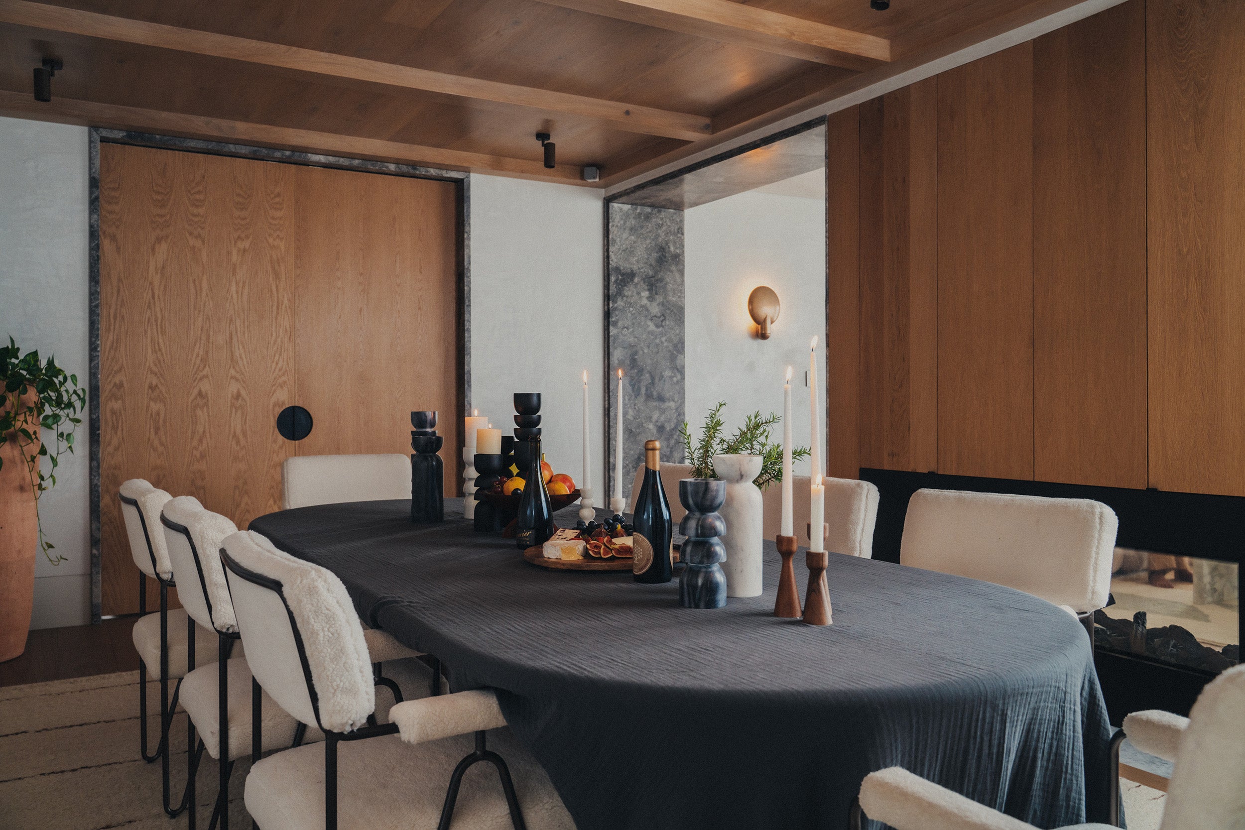 Premium Enes Tablecloth - Charcoal Grey Waterproof & Stain-Resistant Dining Table Cover for Home, Parties & Outdoor Use
