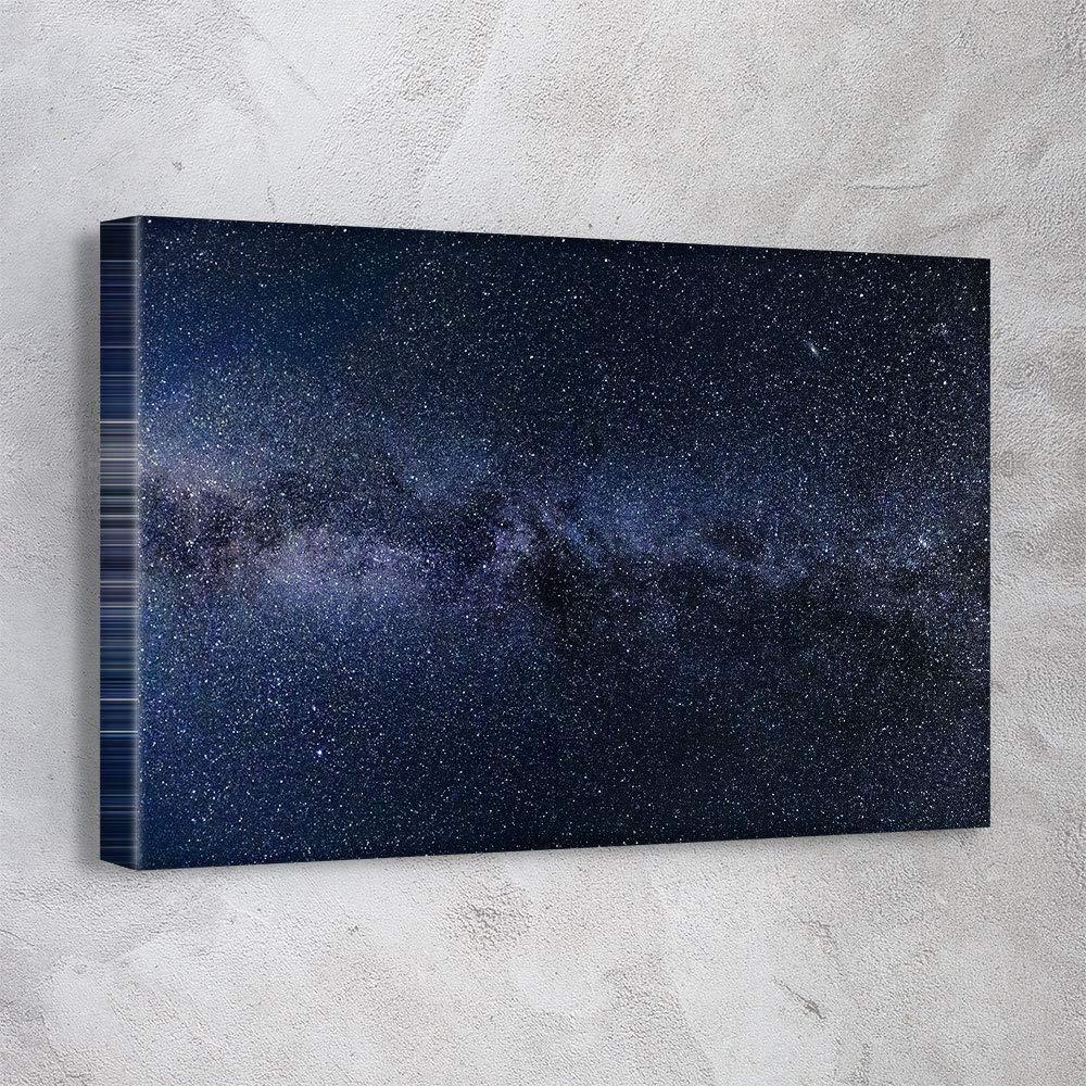 NASA Space Planets Astronomy Solar System Canvas Wall Art Print - 36x24 Inch Galaxy Hubble Universe Decor, Ready to Hang Office & Home Decor | Perfect for Living Room, Bedroom & Study | Made in USA