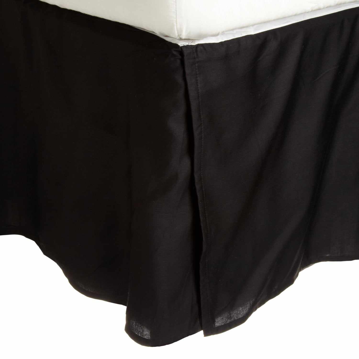 Saltaire 100% Egyptian Cotton Bed Skirt with Split Corners - Luxury Fitted Dust Ruffle for Queen/King Size Beds - Perfect for Master Bedrooms & Guest Rooms