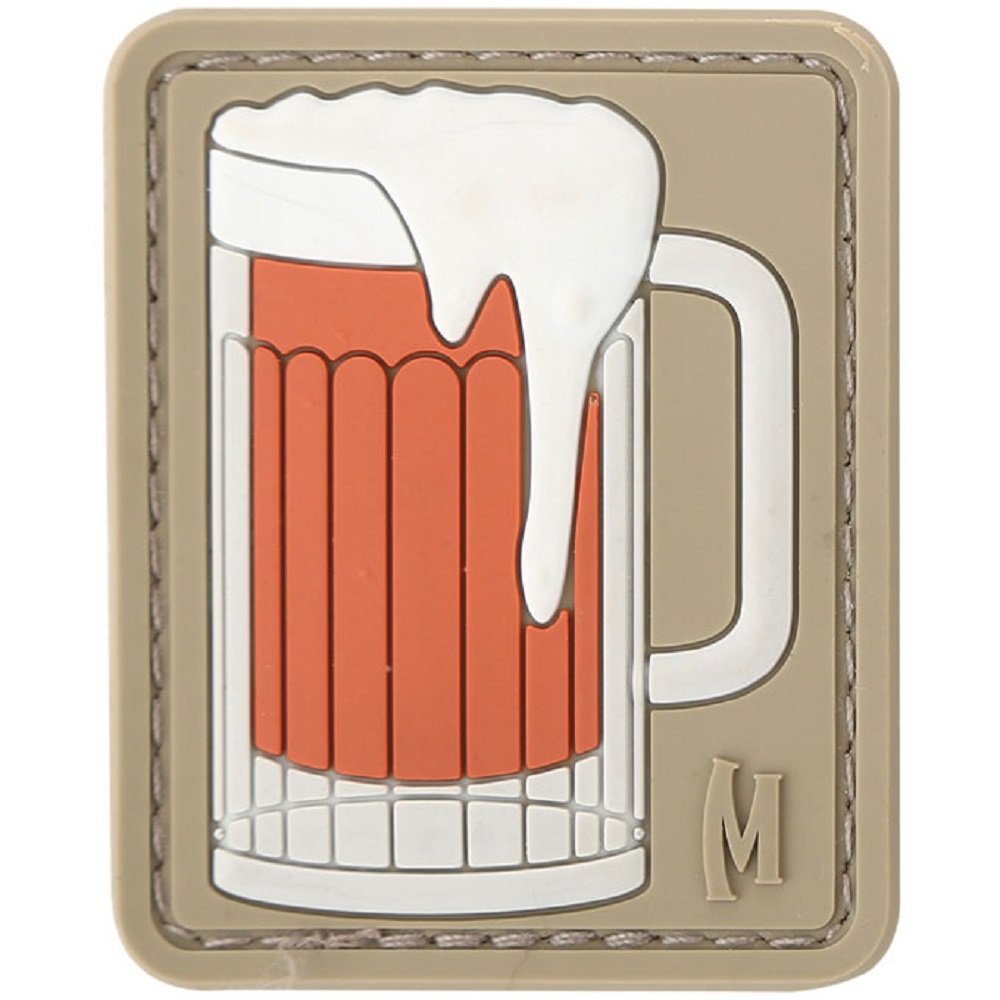 MAXPEDITION Tactical Beer Mug Patch - Military Style Morale Patch for Hats, Jackets & Backpacks - Perfect for Outdoor Enthusiasts, Camping & Beer Lovers