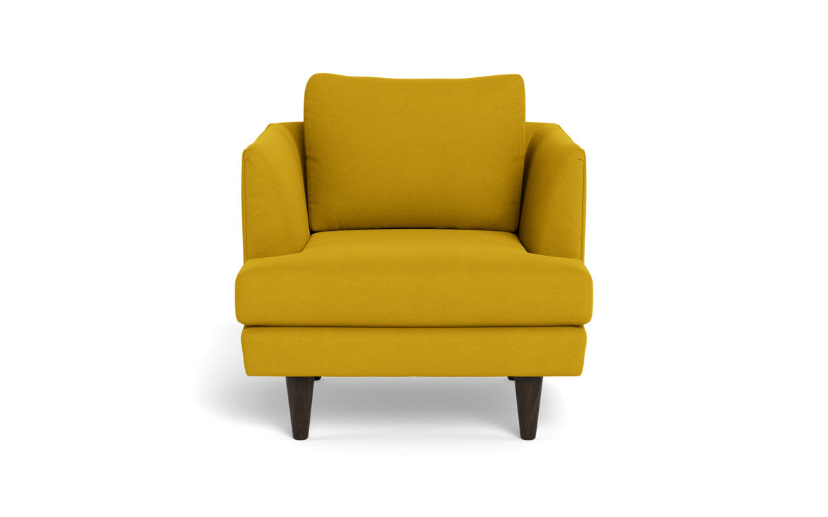 Rainey 35 Armchair - Modern Accent Chair for Living Room, Bedroom & Office - Comfortable Upholstered Lounge Chair with Wooden Legs