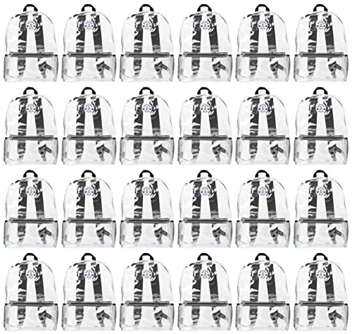 24 Pack Clear With Black Trim