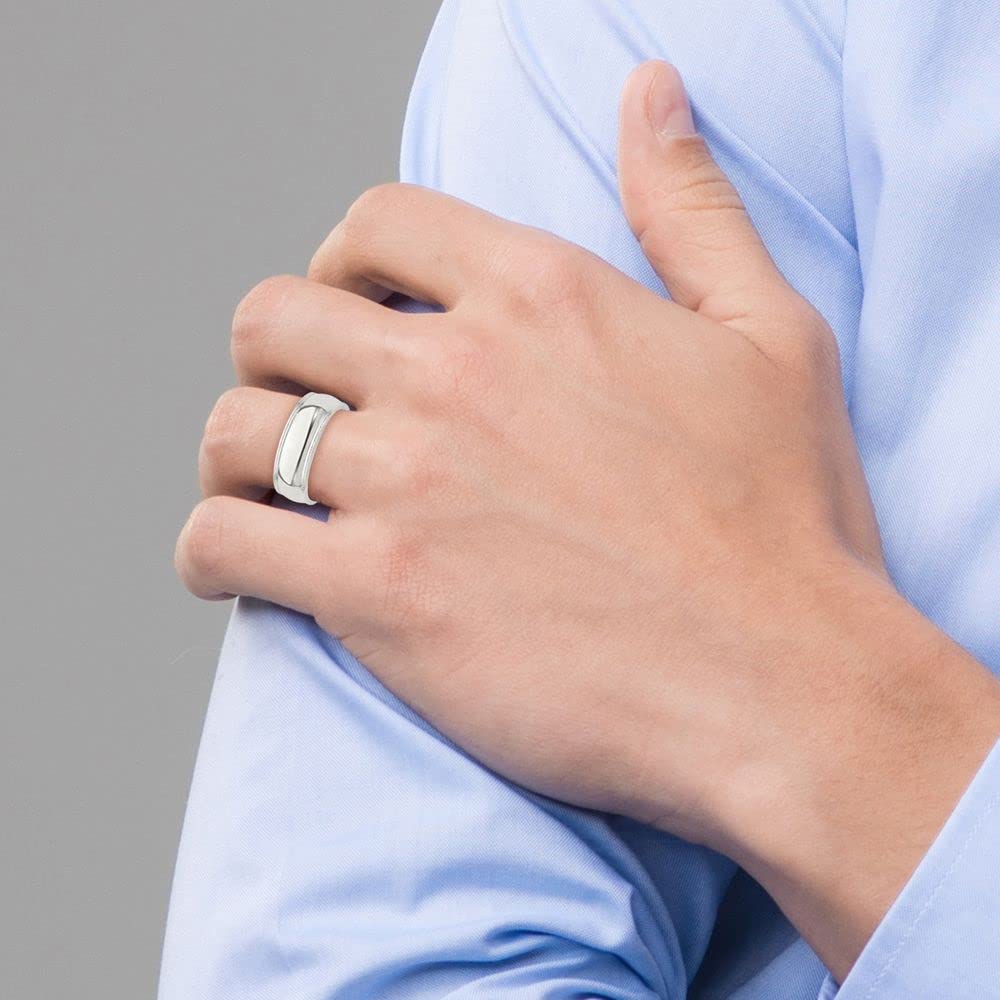 925 Sterling Silver 7mm Milgrain Comfort Fit Wedding Band Ring for Men & Women - Elegant & Durable Wedding, Engagement, Anniversary Jewelry Gift for Him & Her