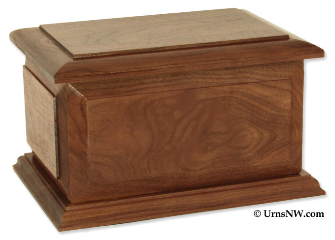 Handcrafted Boston II Solid Wood Cremation Urn | Premium American-Made Memorial Urn for Ashes | Perfect for Home Display, Funeral Services & Memorial Keepsakes
