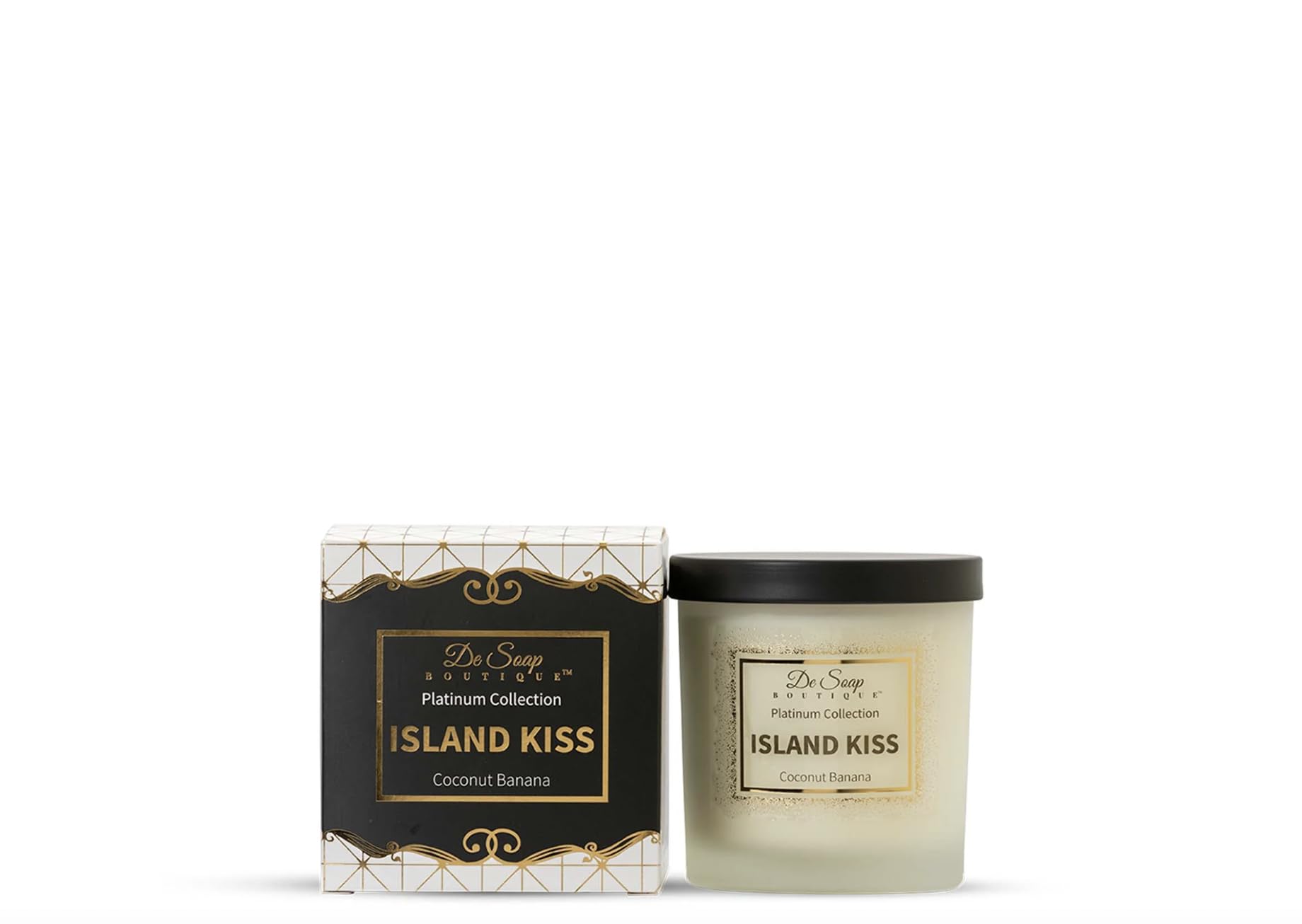 Hawaiian Coconut Banana Scented Soy Wax Candle - Slow Burning, All Natural, Handmade - Perfect for Relaxation, Spa, and Home Decor