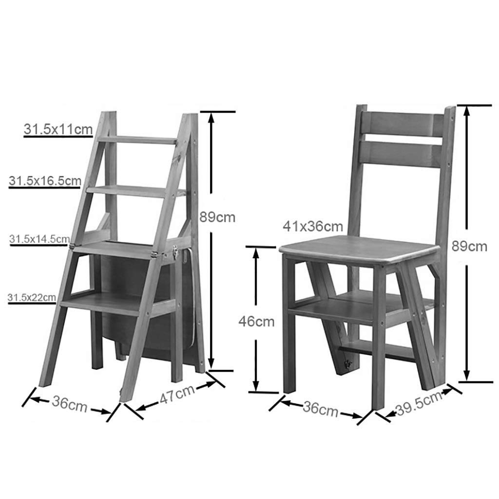 KAZUP Foldable Step Stool Ladder - 4 Step Multifunctional Kitchen Stool for Home, Shoe Rack, Flower Stand, Storage - White | Perfect for Kitchen, Bathroom, Closet & Gardening