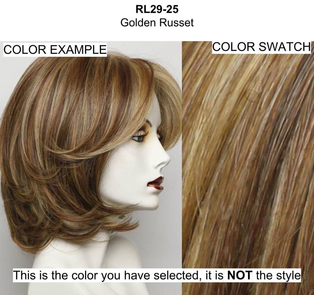 Raquel Welch On Your Game Wig Bundle - 5 Items: Synthetic Wig, Christy's Wigs Q&A Booklet, 2oz Travel Size Wig Shampoo, HD Smooth & Wide Tooth Comb (Color RL2925) - Perfect for Cosplay, Costume Parties & Everyday Styling