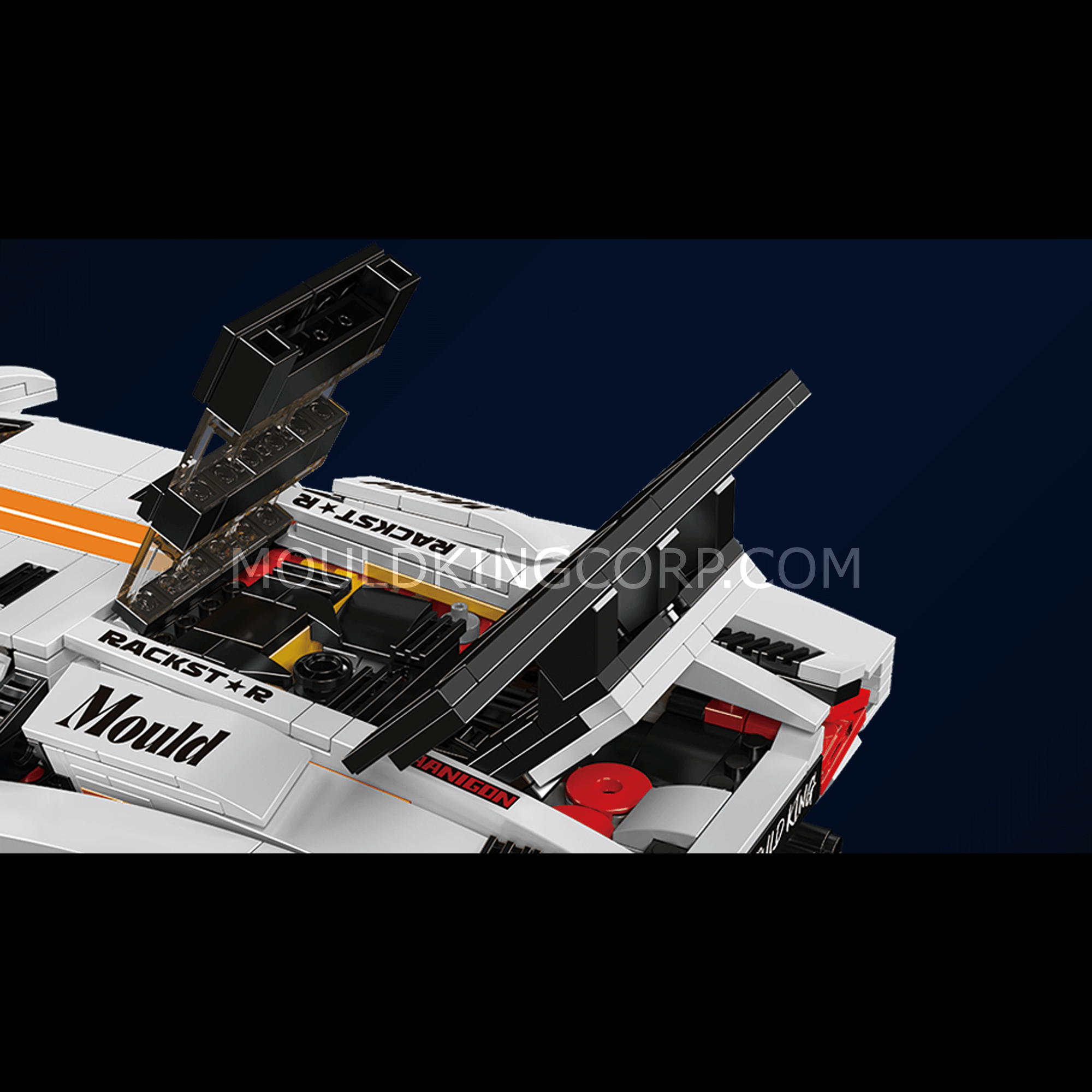 Mould King 13194 Remote Control Car Model Kit - 80s Italian Lamborghini Countach Replica | 1,384 PCS Building Blocks for Adults & Teens | Perfect for Collectors, DIY Enthusiasts & Home Decoration