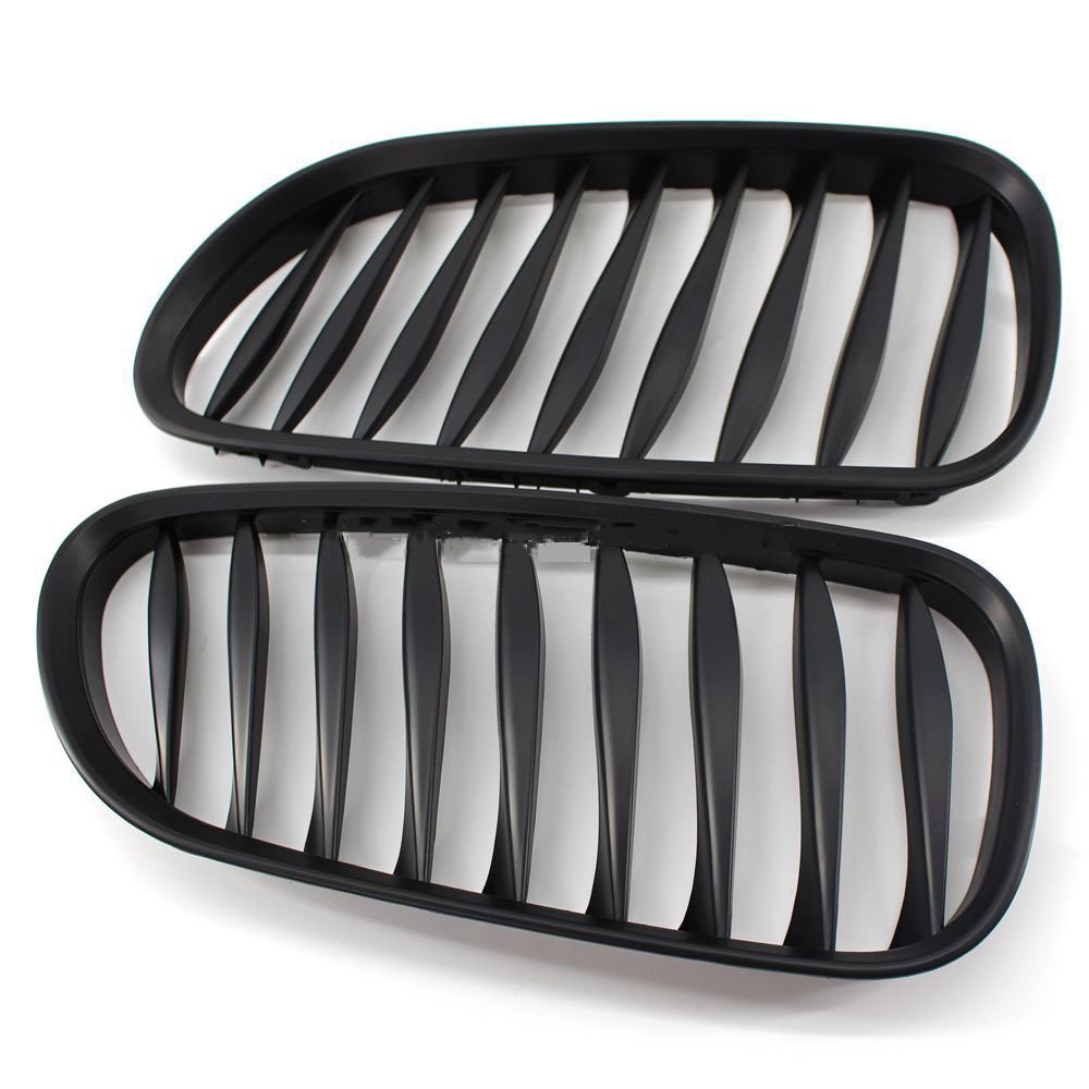 BMW Z4 E85 2003-2007 Black HIPS Plastic Front Hood Kidney Grille Replacement - High Gloss Finish, Perfect Fit for BMW Z4 E85 Models - Upgrade Your Car's Style for Daily Driving & Car Shows