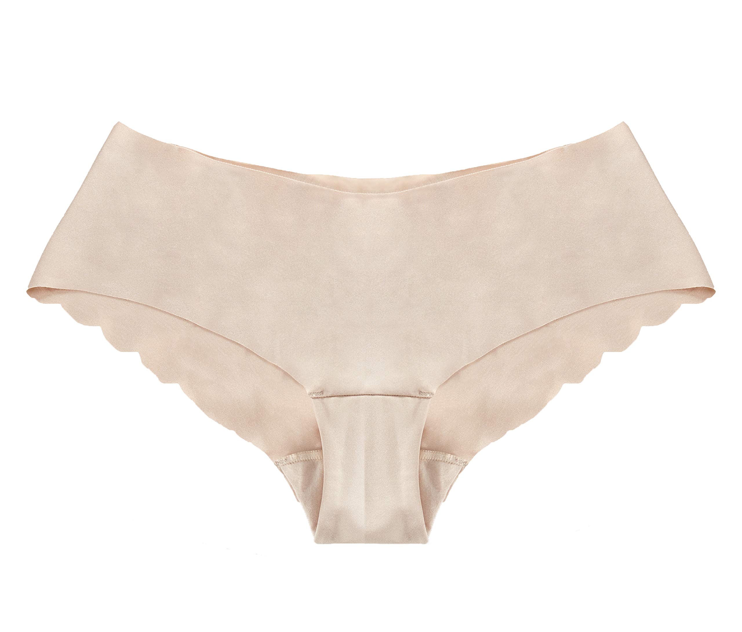 Vanever Women's No VPL Panties 2 Pack - Seamless Invisible Hipster Underwear for Everyday Comfort, Low Rise Bikini Underwear for Yoga, Workout & Daily Wear