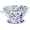 1 Quart Small Colander with Ocean Swirl Design - Perfect for Washing Fruits, Vegetables, and Pasta in Your Kitchen
