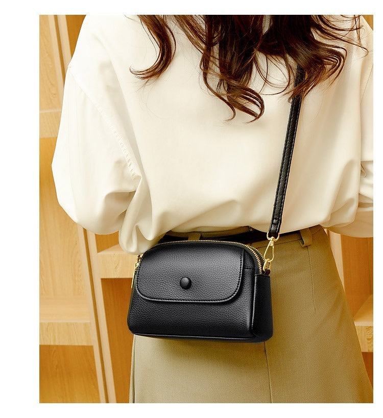 Vegan Leather Crossbody Shoulder Bag - Lightweight, Soft & Stylish for Women - Perfect for Work, Travel & Everyday Use