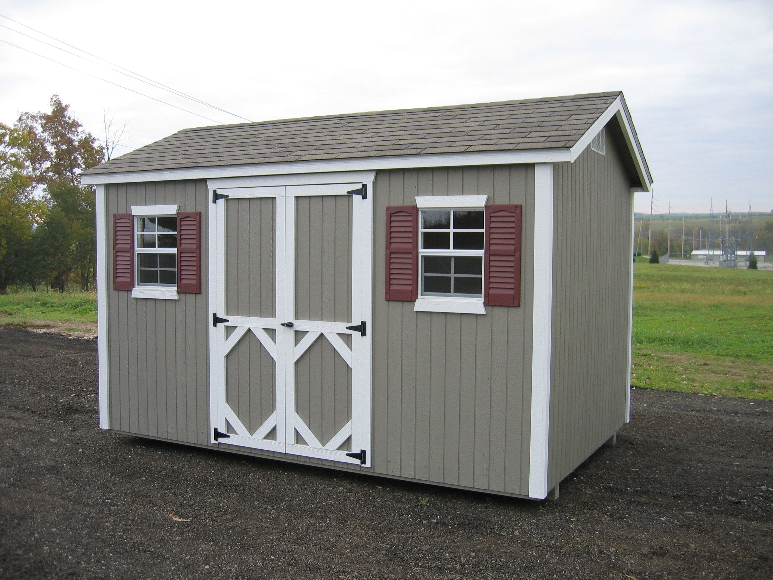 Classic Garden Shed Workshop Panelized Kit - Easy DIY Outdoor Storage Solution for Backyard, Patio & Gardening Tools | Weather-Resistant Wooden Shed Assembly Kit