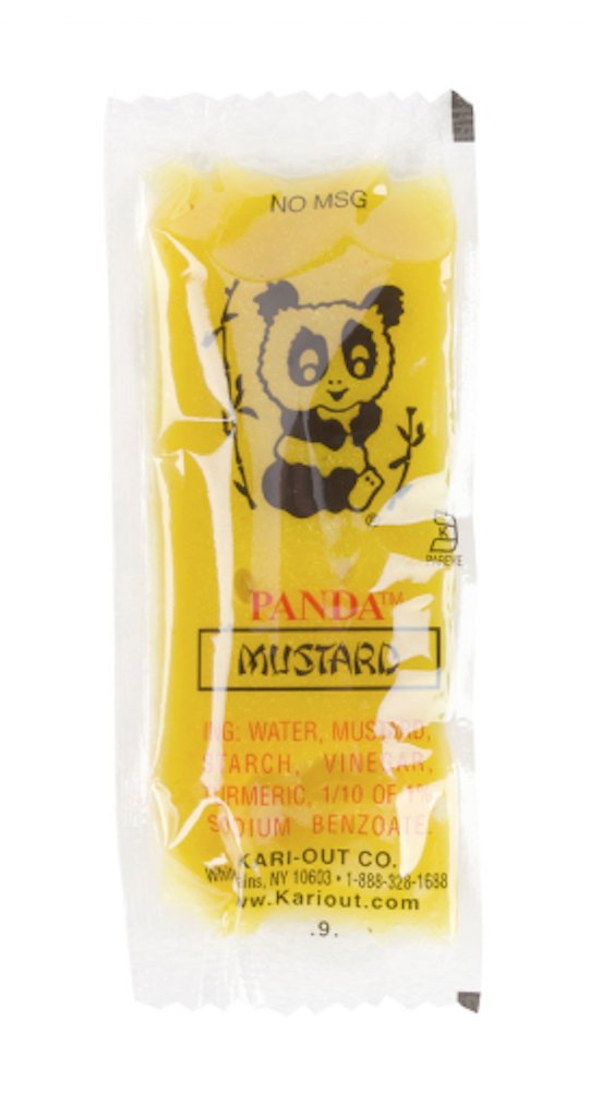 Spicy Hot Mustard Sauce - Chinese Takeout Condiment (50 Packets) - Perfect for Egg Rolls, Dumplings & Asian Dishes