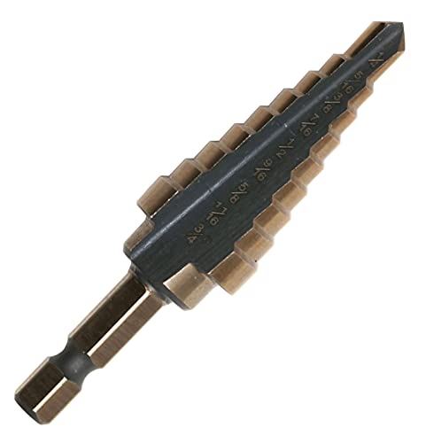 HSS Black & Gold Step Drill Bit Set #3 (1/4