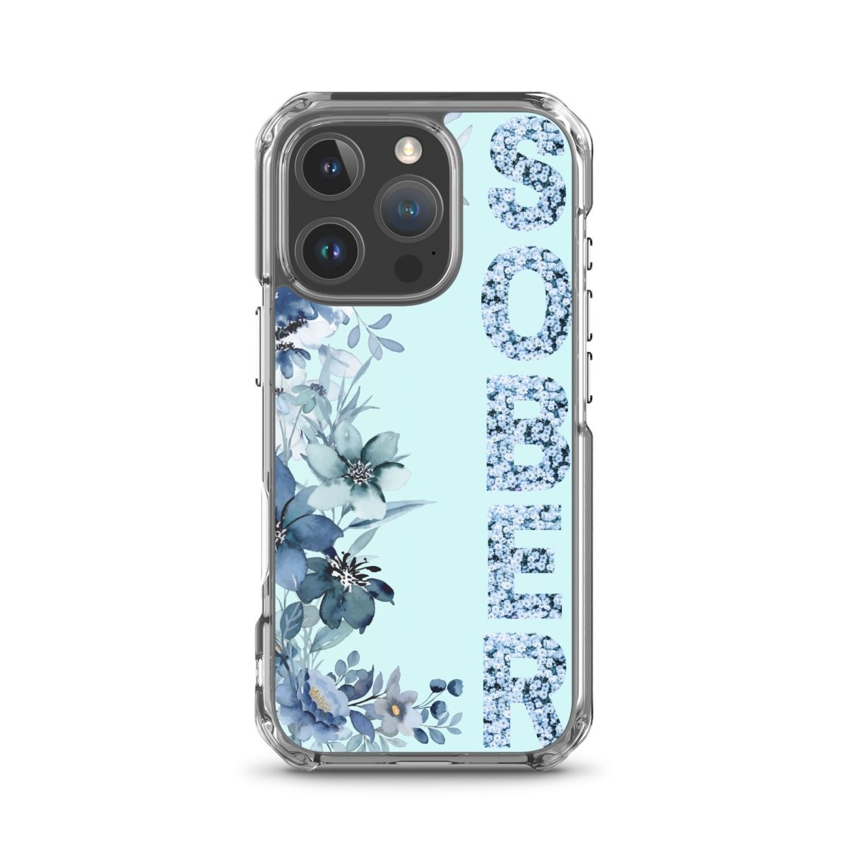SOBER Blue Chinoiserie iPhone Case - MagSafe® Compatible Protective Cover for iPhone 13/14/15 Pro Max - Elegant Chinese Style Design for Everyday Use & Travel